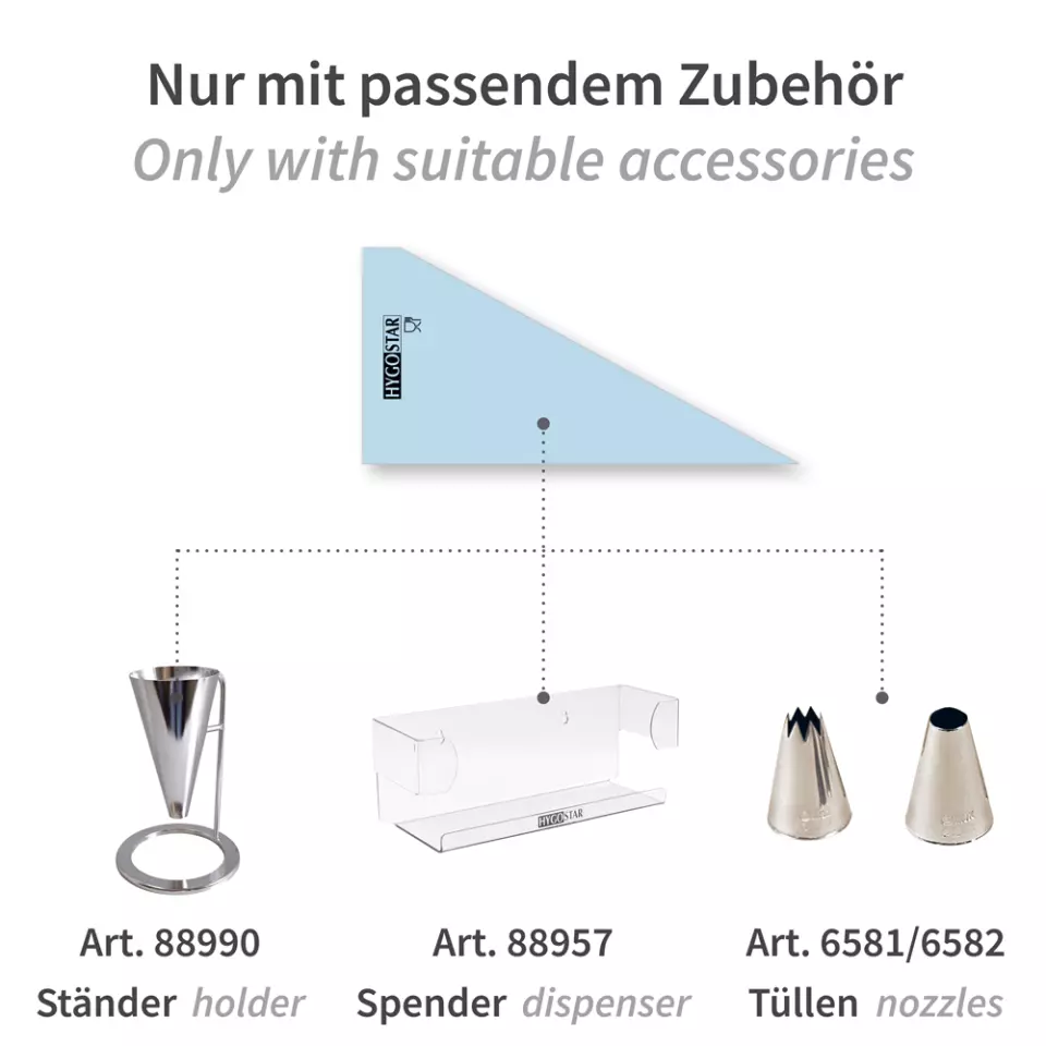 HygoStar 32216, Cool LDPE Pastry Tubes, 59 x 28 cm, Blue, image 6, gallery thumbnail