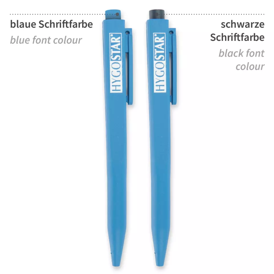 HygoStar 85563, Retractible Detectable Plastic Pen Clip, Blue, image 2, gallery thumbnail