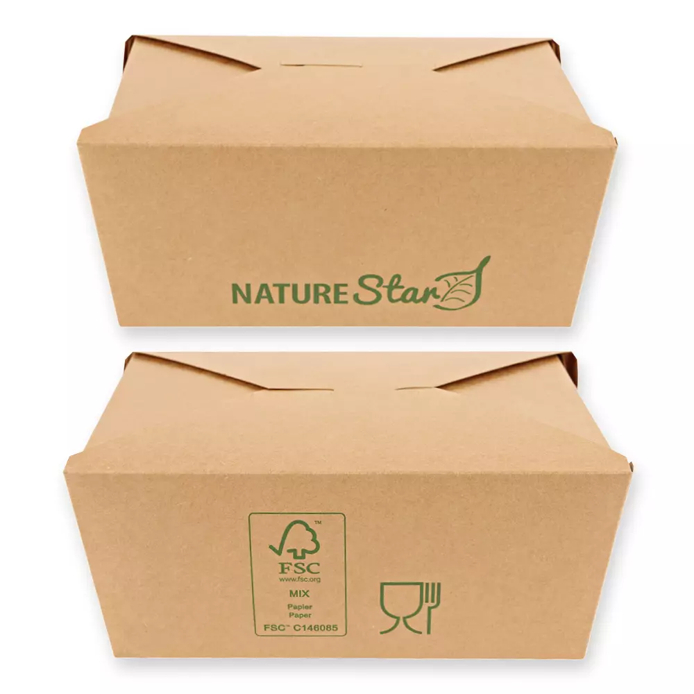 NATUREStar 417323, Menu Organic Kraft Paper/PE Food Boxes, FSC®-Mix, 215 x 162 x 90 mm, image 6