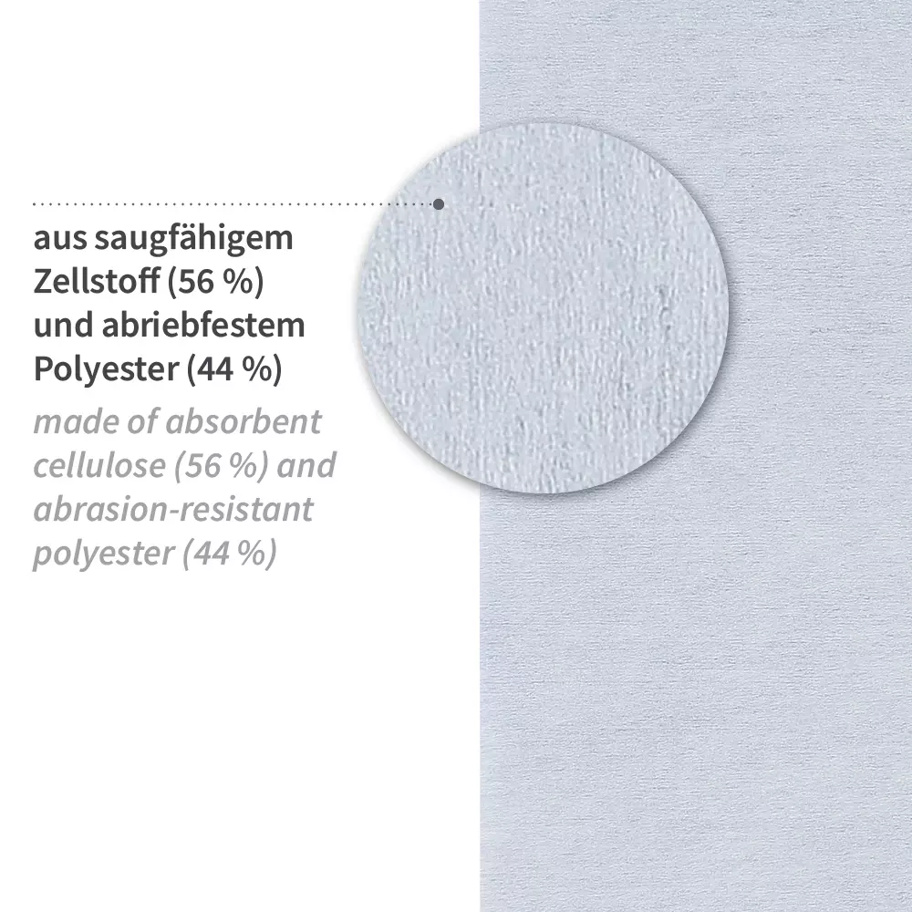 HygoClean 317881, Pleated Cellulose/Polyester Workshop Cloths, Grey, image 2