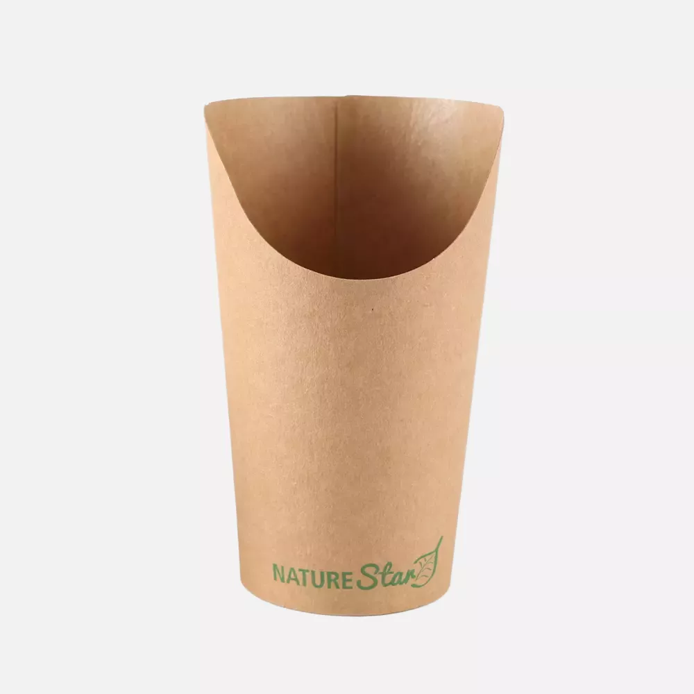 NATUREStar 416649, Kraft Paper/PLA Snack Cups, Wrap, 400 ml, ø 60 mm, 135 mm, image 3