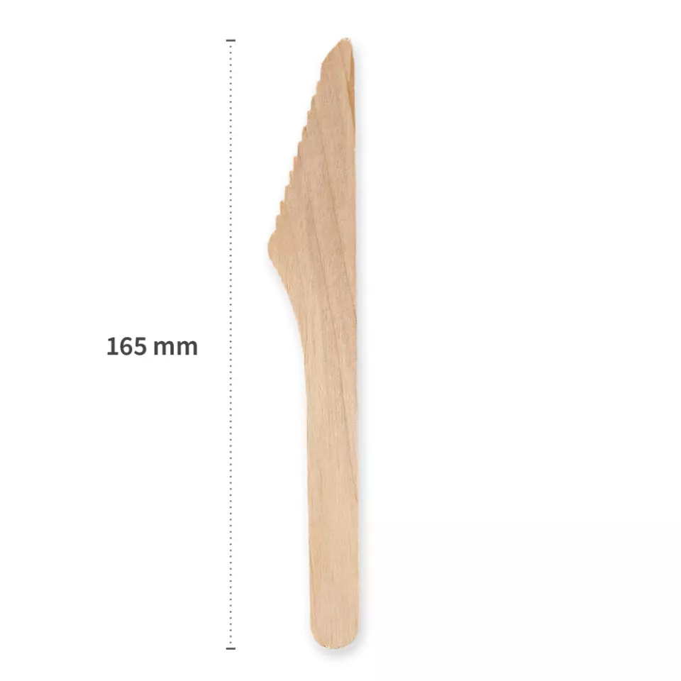 NATUREStar 388552, Organic Wood Knives, 165 mm, FSC® 100%, Wax Coated, image 3, gallery thumbnail