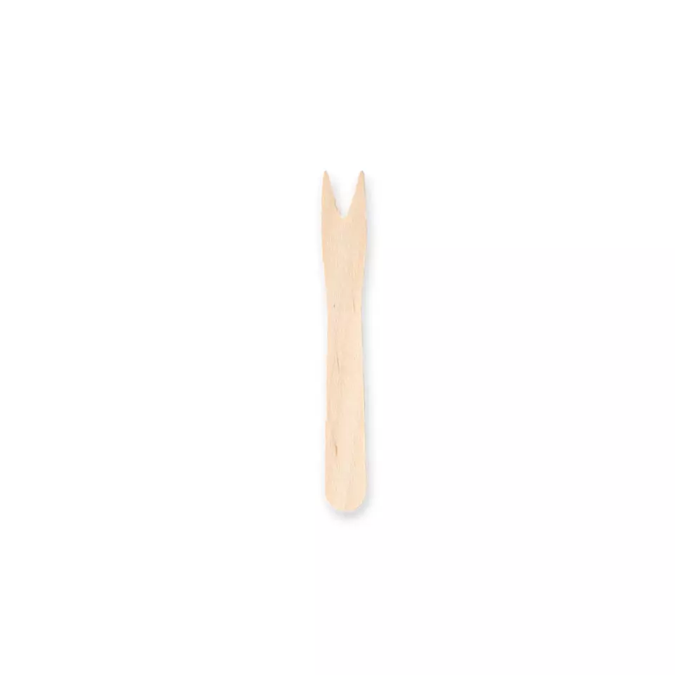 NATUREStar 38851, Organic Wood French Fries Forks, 90 mm, image 1, gallery thumbnail