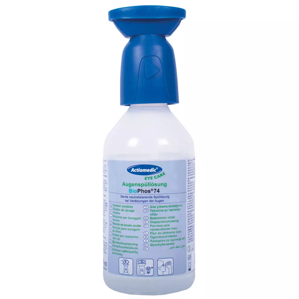Franz Mensch 50014, Actiomedic® BioPhos®74 Eye Wash Bottle, DIN 15154-4, image 1, gallery thumbnail