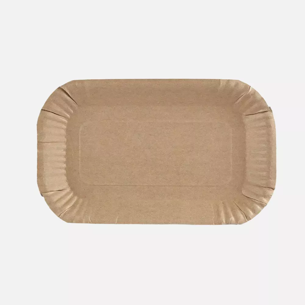Franz Mensch 415195, Organic Kraft Paper Trays, Rectangular, 150 x 230 x 20 mm, FSC®-mix, image 1
