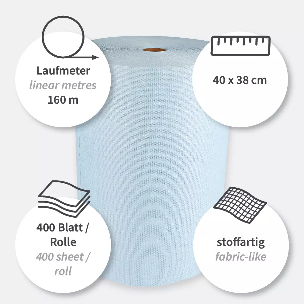 HygoClean 317690, Hygotex Light Cleaning Cloths, Viscose, Roll, image 7