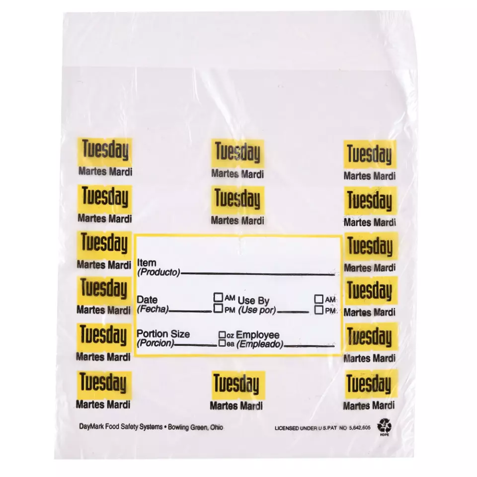 HygoStar 32252, Tuesday HDPE Portion Bags, 165 x 178 mm