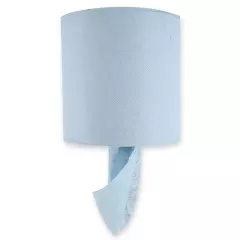 HygoClean 30416, Recycled Paper Paper Towel Rolls, 1-Ply, Centerfeed, Blue