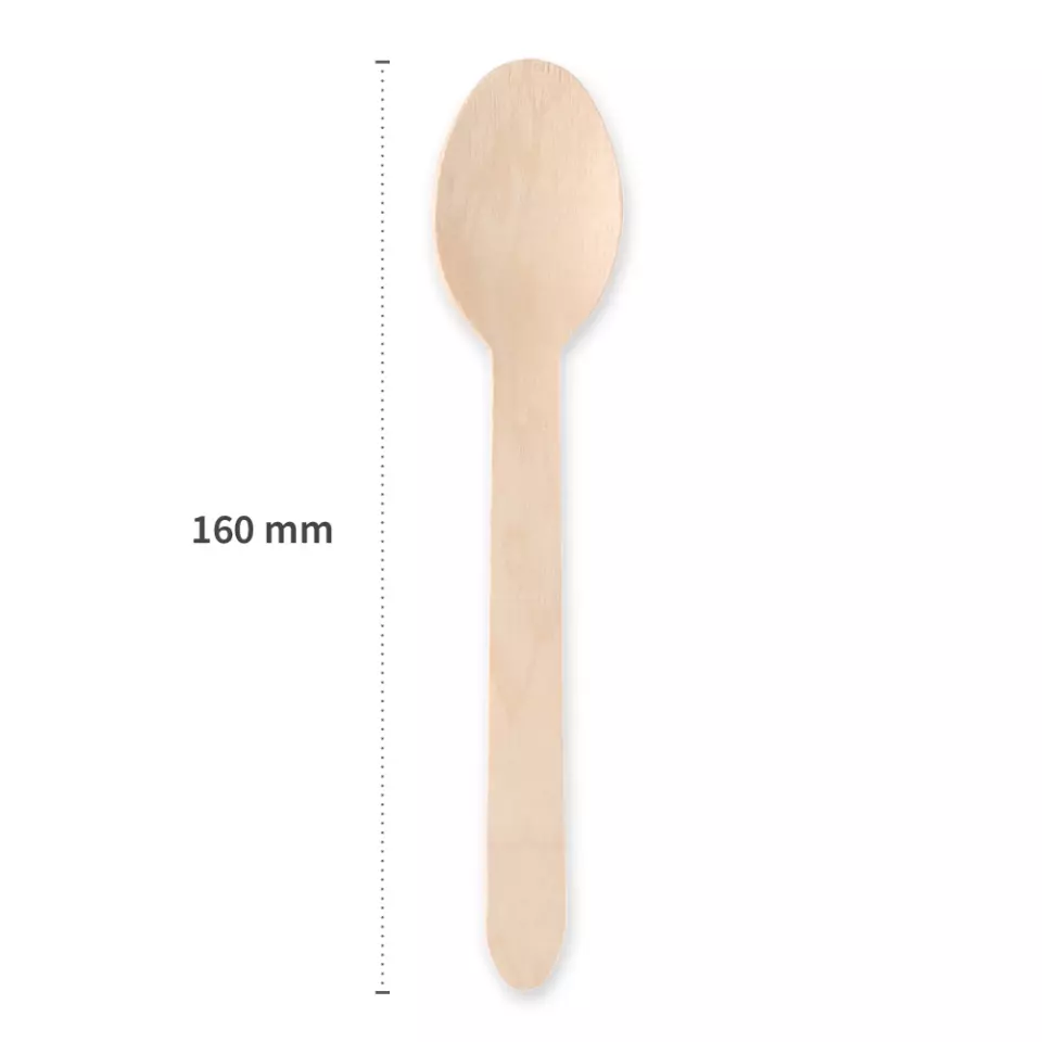 NATUREStar 388622, Organic Wood Spoon Cutlery Sets, FSC® 100%, Wax Coated, image 2, gallery thumbnail