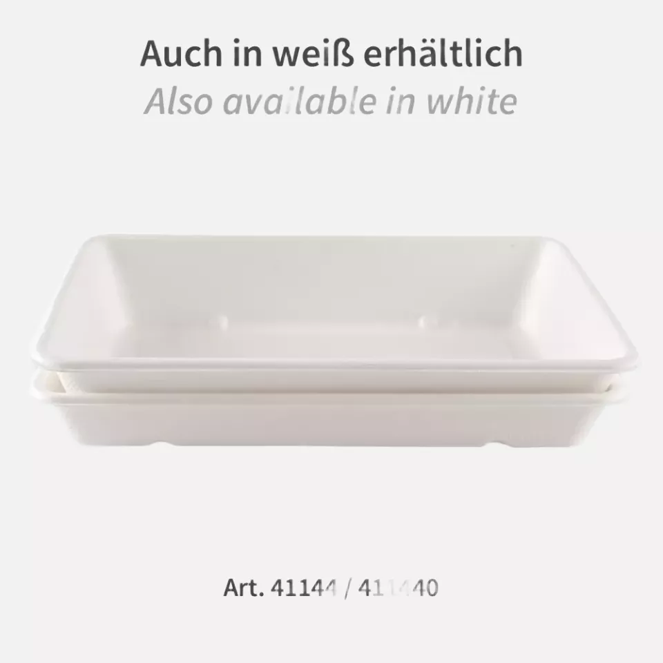 NATUREStar 411455, Classico Organic Bagasse Trays, 230 x 156 x 45 mm, 1200 ml, image 6, gallery thumbnail