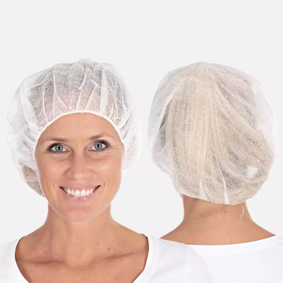 HygoStar 1220, Viscose Bouffant Caps, Perforated, ø 53 cm, White, image 2, gallery thumbnail