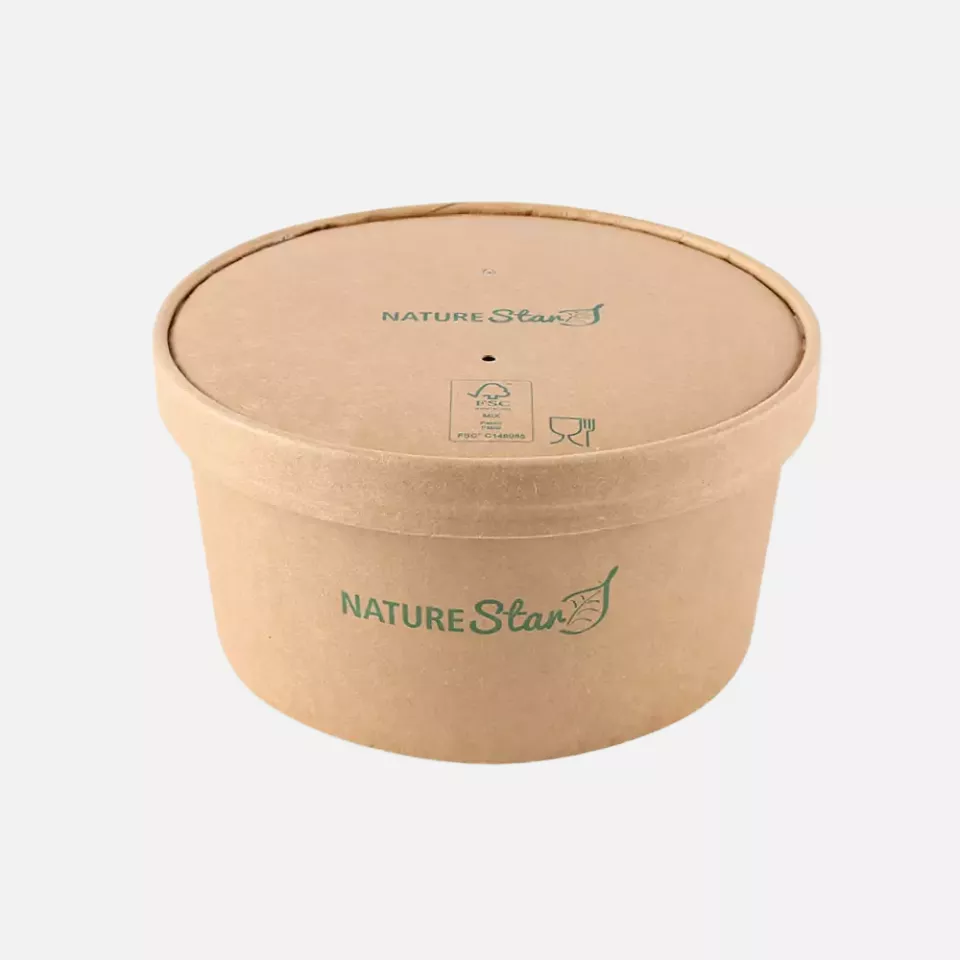 NATUREStar 417115, Caesar Organic Lids, ø 150 mm, kraft paper/PE, FSC®-mix, image 6, gallery thumbnail