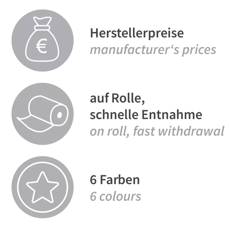 HygoStar 23176, Disposable LDPE Aprons on Roll, 35 my, image 2, gallery thumbnail