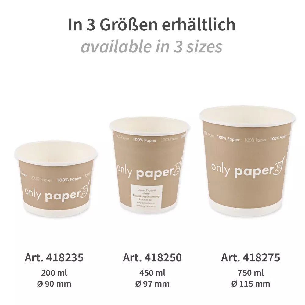 NATUREStar 418235, Bio-Hartpapier-Suppenbecher, 200 ml, ø 90 mm, image 8