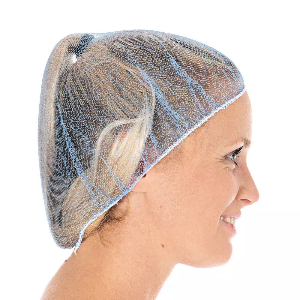 HygoStar 124716, Honeycomb Nylon Bouffant Caps, ø 60 cm, Blue, image 3