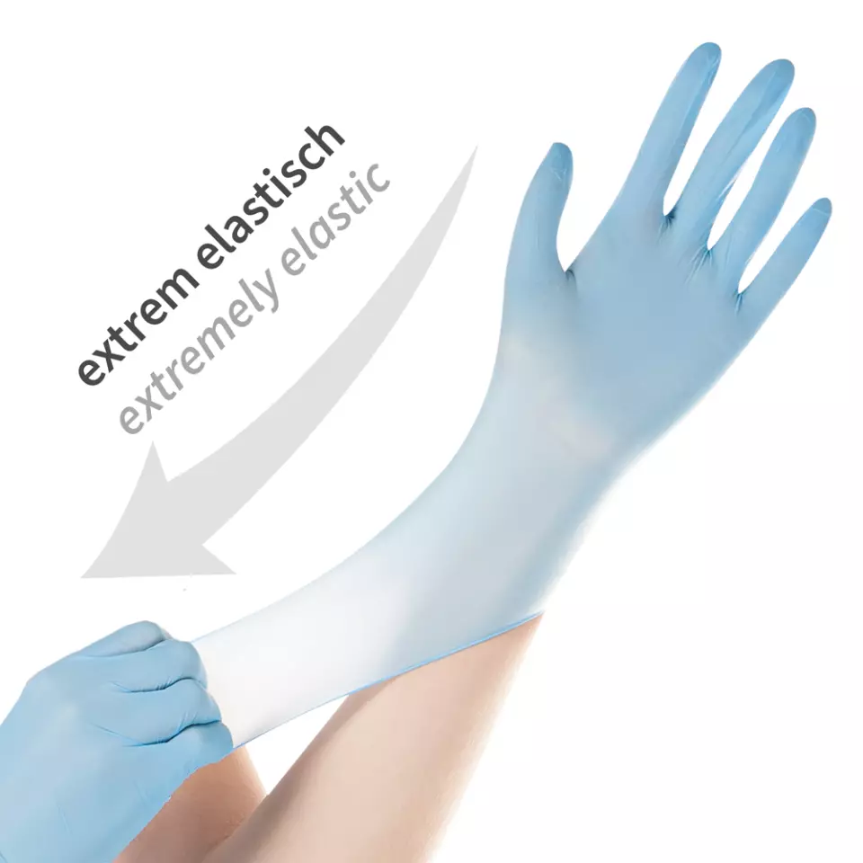 HygoStar 261081, Safe Super Stretch Nitrile Gloves, Powder-Free, image 6, gallery thumbnail