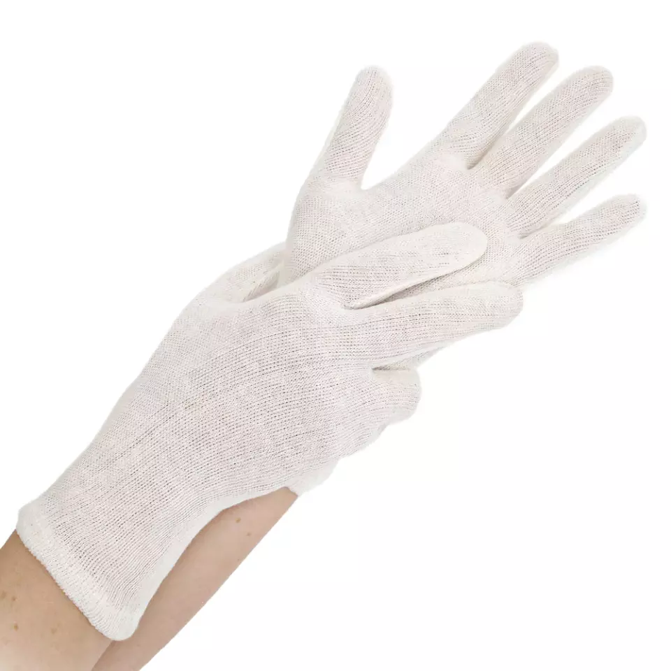 HygoNorm 27242, Nature Light Cotton Gloves, image 1, gallery thumbnail