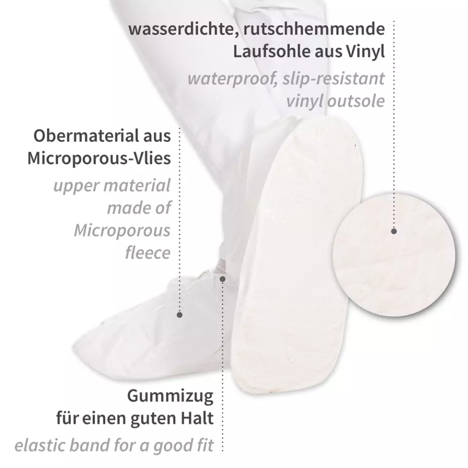 HygoStar 28660, Mikroporöse Überschuhe, Weiß, image 4, gallery thumbnail