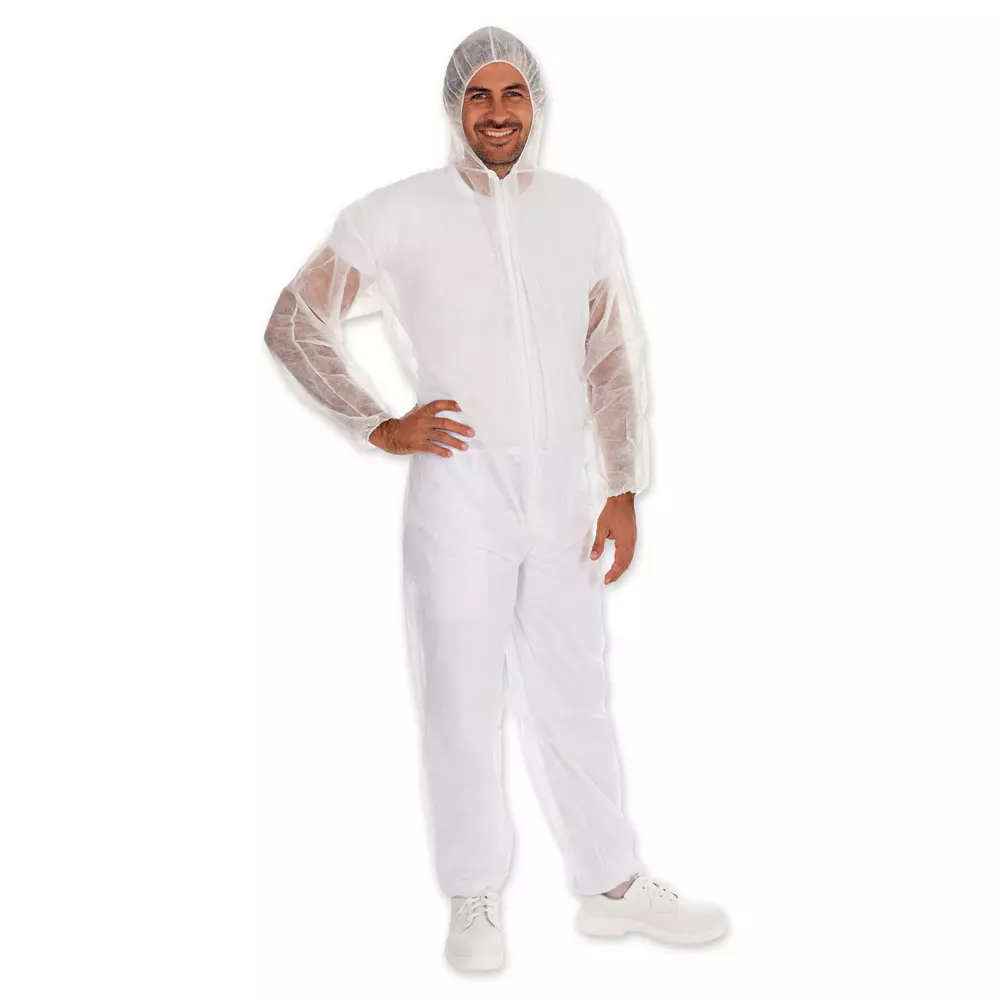 HygoNorm 27609, PP Coveralls, Light, with hood, image 1