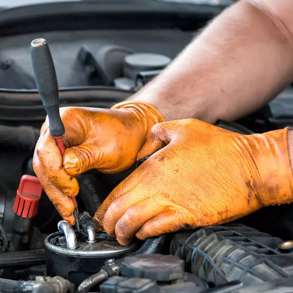 Franz Mensch 2708059, Power Grip Light Nitrile Gloves, Powder-Free, image 5, gallery thumbnail