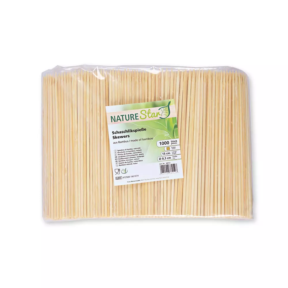 NATUREStar 38912, Bio-Bambus-Spieße, ø 3 mm, 150 mm, image 2
