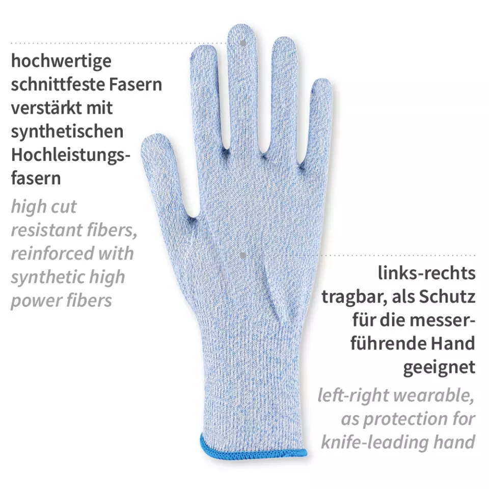 HygoStar 33682, Allfood Glass Sensitive Cut Protection Gloves, Glasfaser, image 2, gallery thumbnail