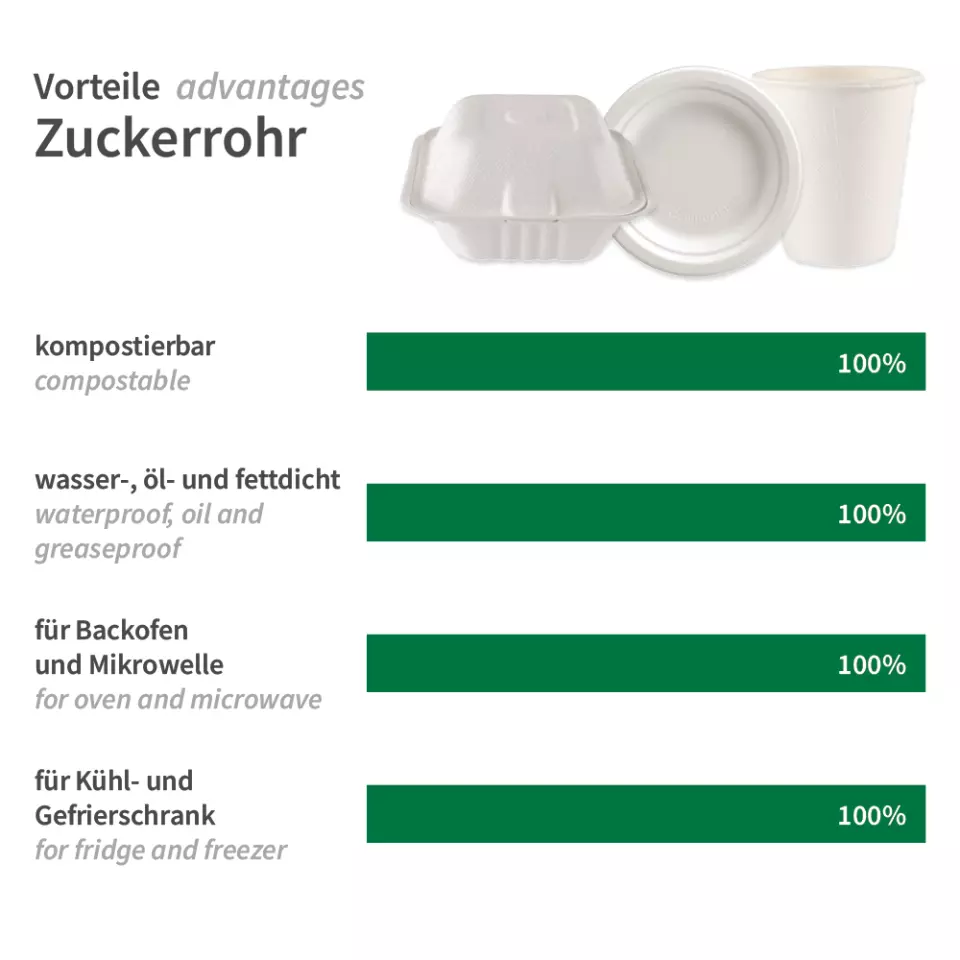 NATUREStar 41044, Bordofino Bagasse Plates, Round, Ø 225 mm, image 5, gallery thumbnail