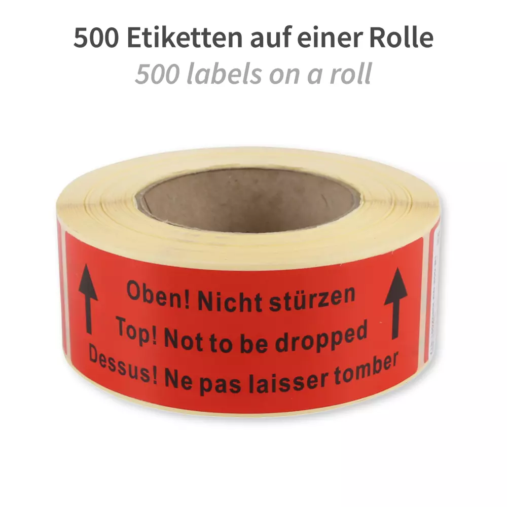 Franz Mensch 954001, Arrows Oben Paper Labels, Orange, image 2