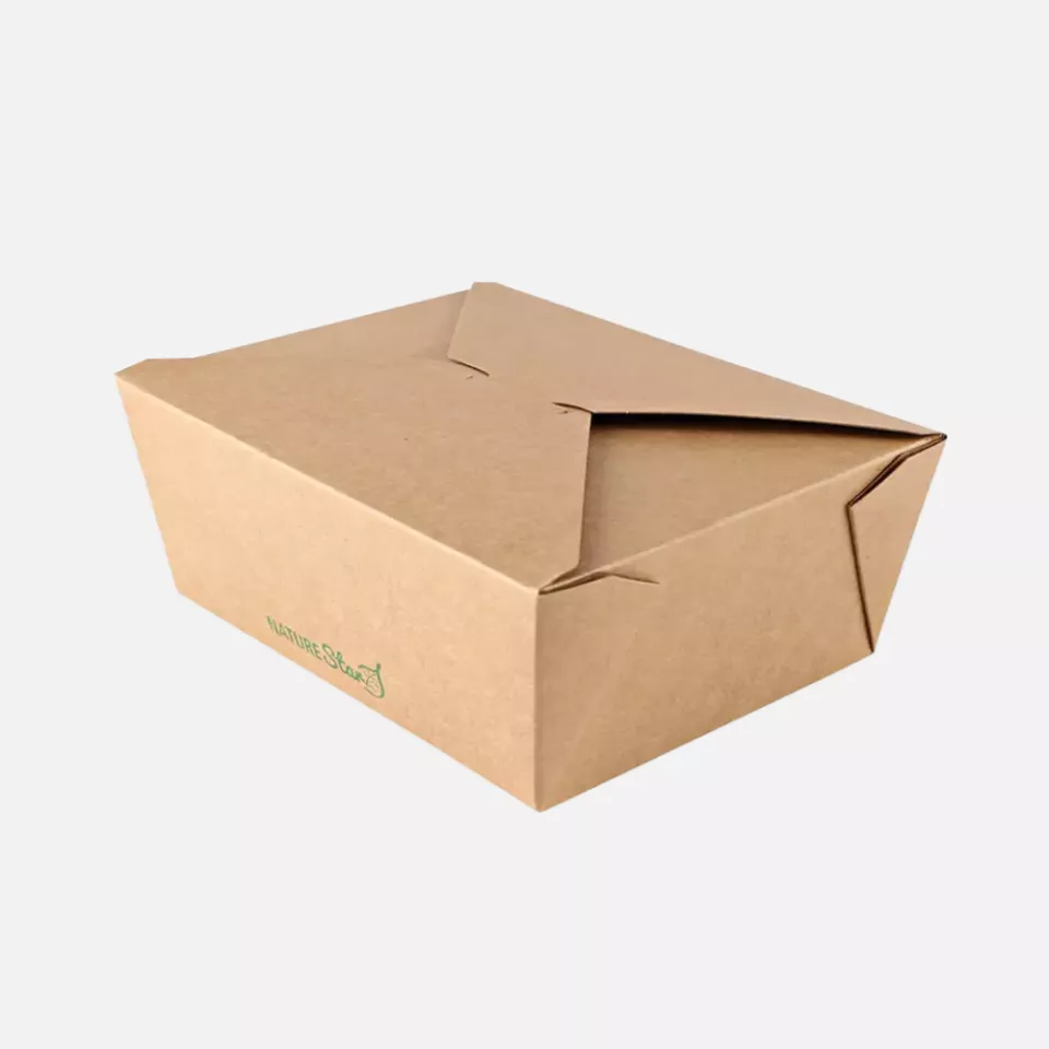 NATUREStar 416313, Menu Organic Food Boxes, 130 x 105 x 65 mm, Kraft Paper/PLA, image 1, gallery thumbnail