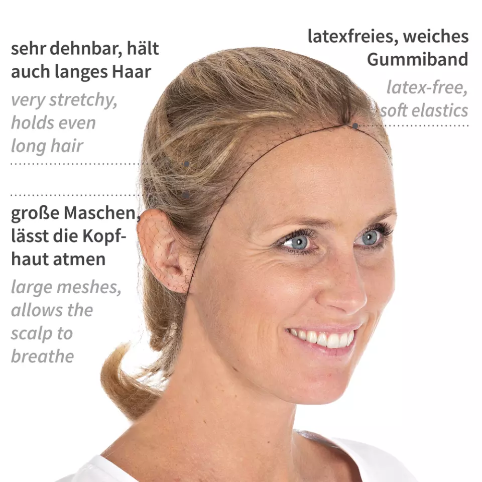 Hygostar 1246, Nylon Hair Nets, image 7, gallery thumbnail