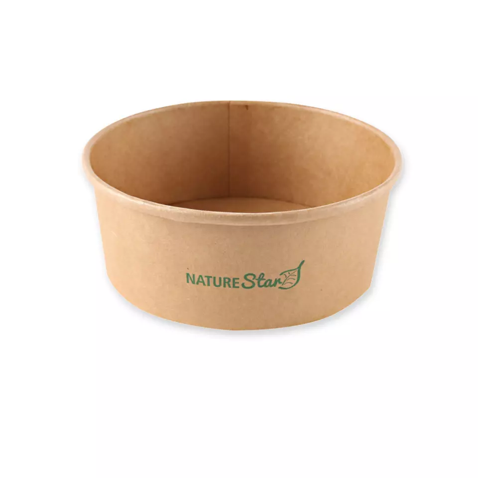 NATUREStar 417175, Caesar Organic Salad Bowls, 750 ml, Ø 150 mm, Kraft Paper/PE, FSC®-mix