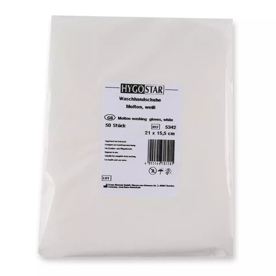 Hygostar 5342, Molton Washing Gloves, image 4, gallery thumbnail