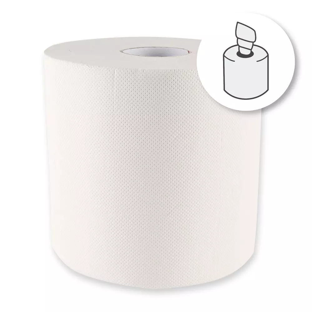 HygoClean 304120, 2-Ply Centerfeed FSC®-mix Paper Towel Rolls, White, image 1