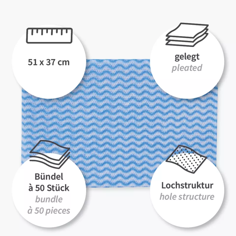 HygoClean 31615, Viscose/Polyester Dishcloths, Pleated, image 8, gallery thumbnail
