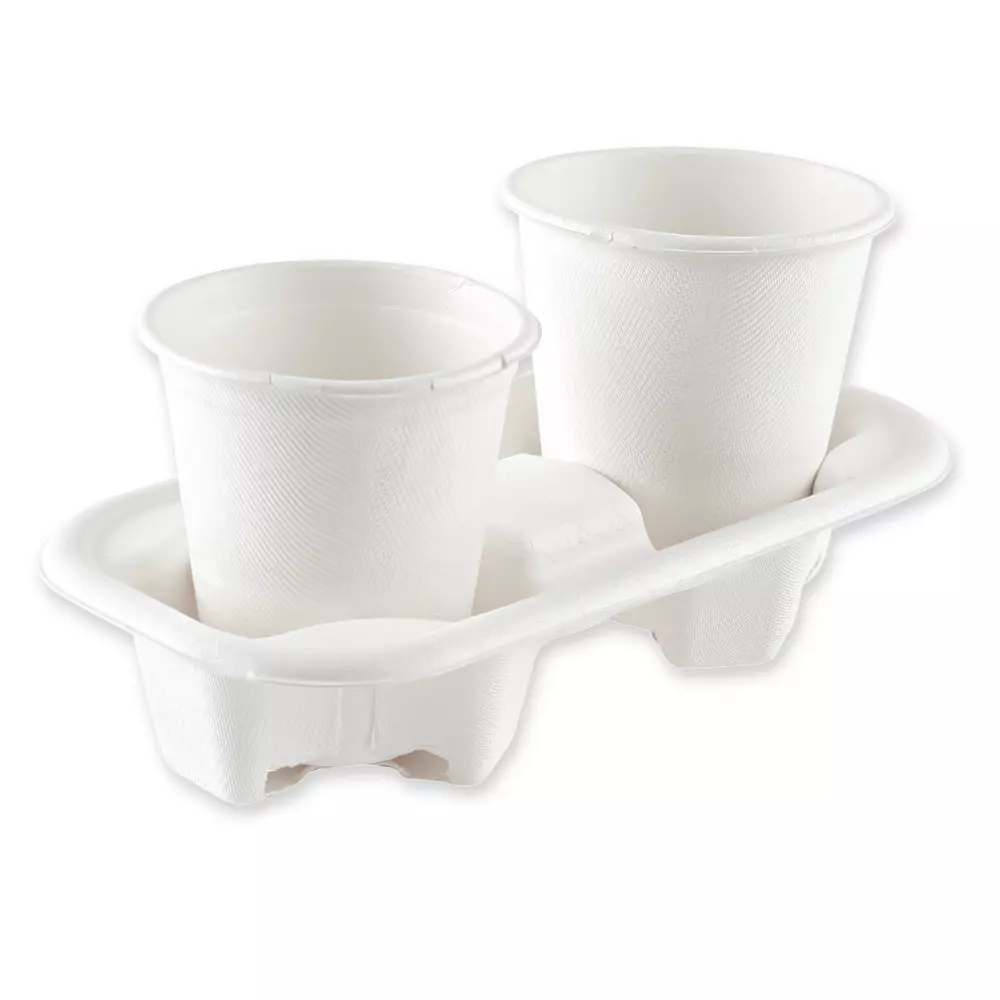 NATUREStar 411445, Bio-Doppel-Bagasse-Becherhalter, image 5