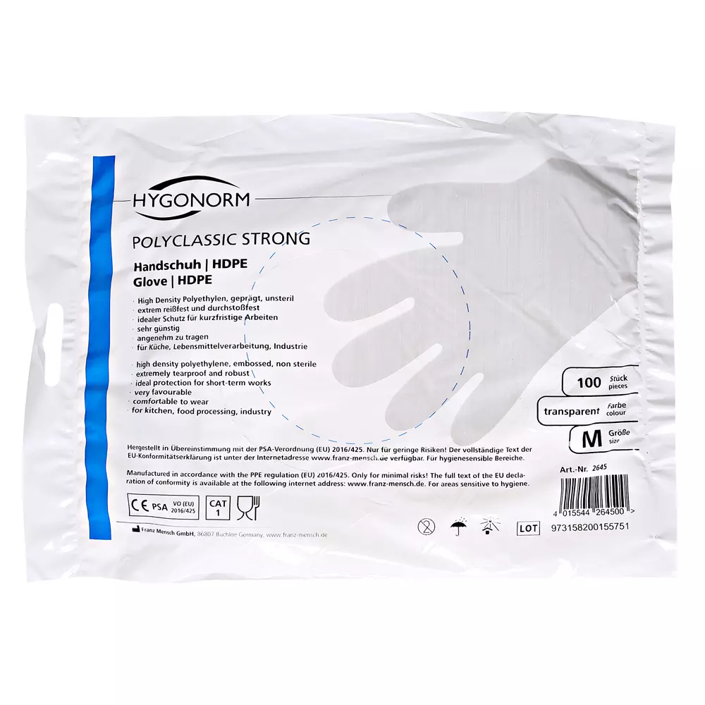 Hygonorm 2641, Polyclassic Strong HDPE Gloves, image 2
