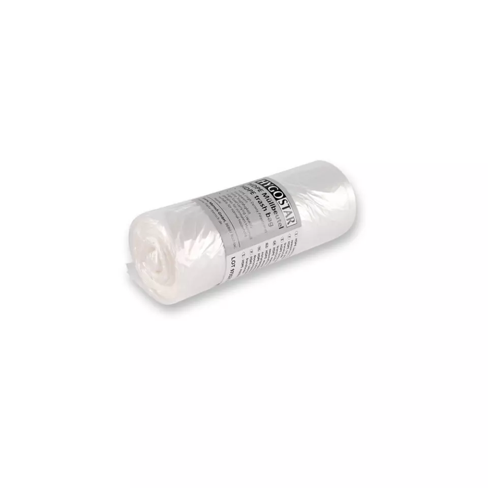 HygoClean 32991, Light HDPE Garbage Bags, 18 l, White, Roll, image 1, gallery thumbnail