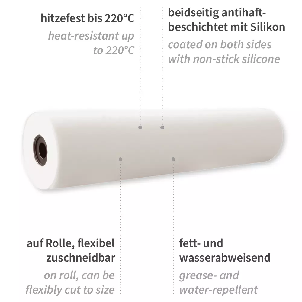 HygoStar 38452, Baking Paper, Light, Silicone Coated, Roll, 57 cm x 200 m, image 2