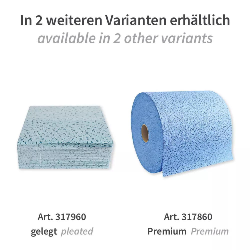 HygoClean 317800, Light PP Cleaning Cloths, Roll, White, image 4