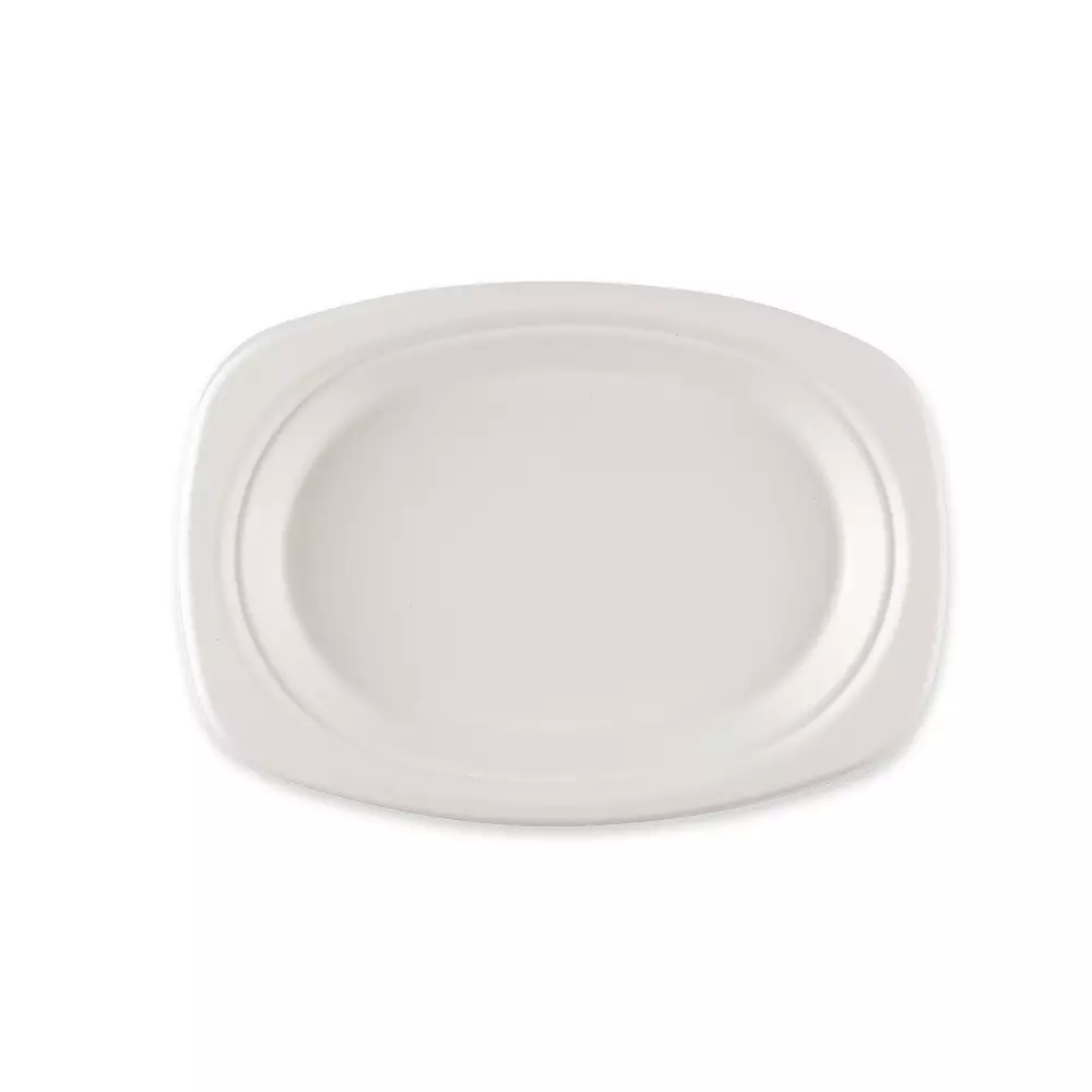 NATUREStar 41023, Oval Bagasse Plates, 230 x 165 mm
