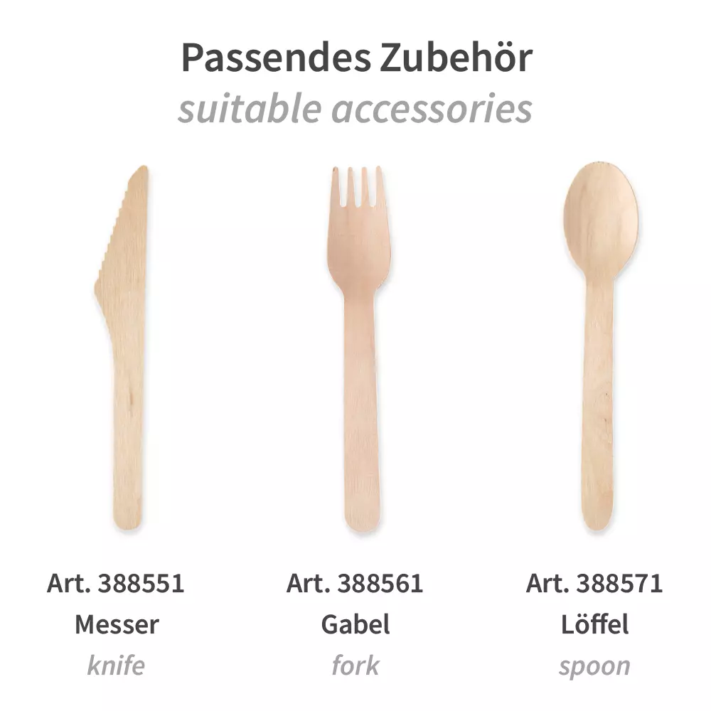 NATUREStar 388581, Organic Wood Coffee Spoons, 110 mm, FSC® 100%, image 3