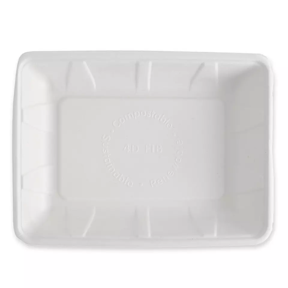 NATUREStar 41161, Bagasse Foodtrays, 240 x 180 x 30 mm, Organic, Rectangular