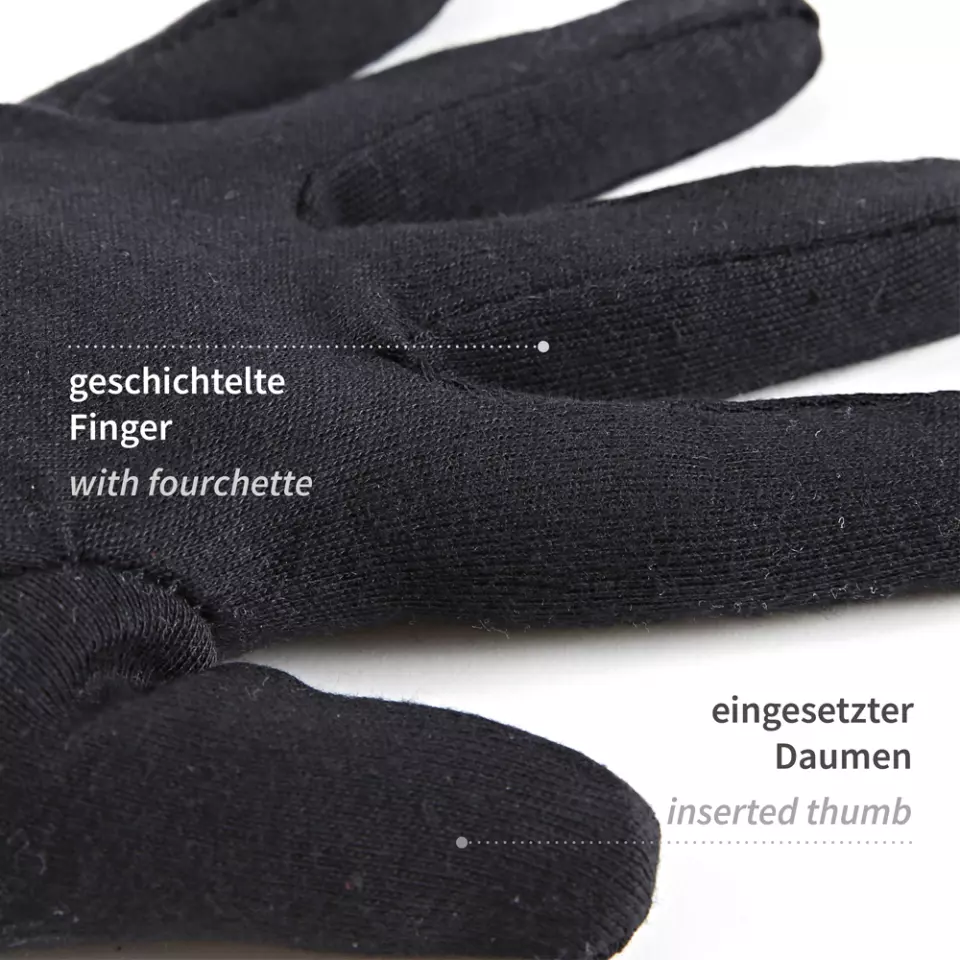 HygoStar 27118, Nero Cotton Gloves, image 5, gallery thumbnail