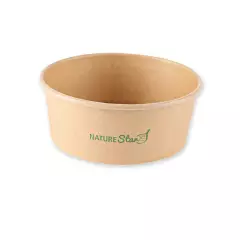 NATUREStar 416175, Caesar Organic Kraft Paper/PLA Salad Bowls, 750 ml, Ø 150 mm