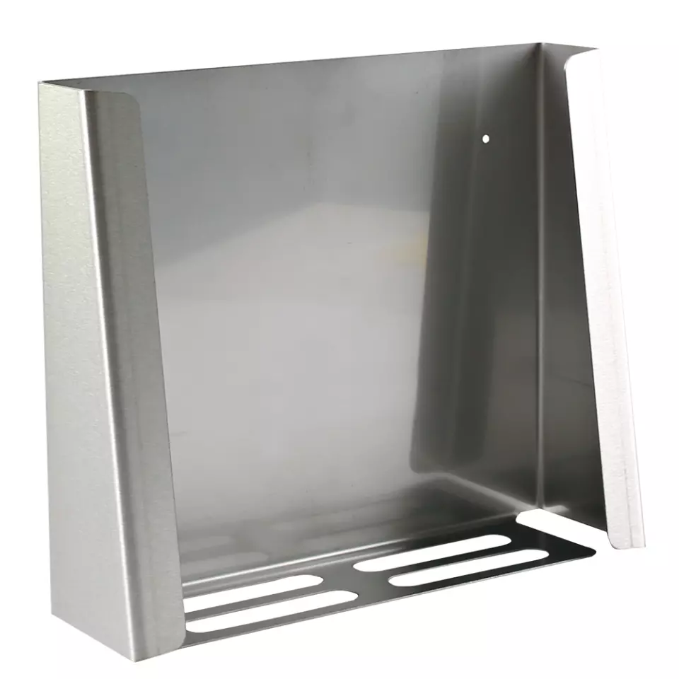 Hygostar 88945, Disposable Glove Bag Dispenser Holder, Stainless Steel, image 1, gallery thumbnail
