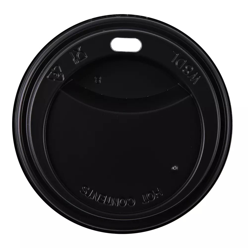 HygoStar 40033, PS Lids for Paper Cups, Ø 80 mm, Black, image 1