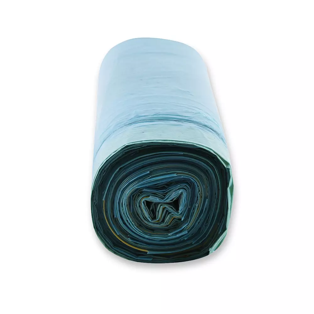 HygoClean 32454, Eco Drawstring LDPE Garbage Bags, 60 l, Blue, Roll, image 5