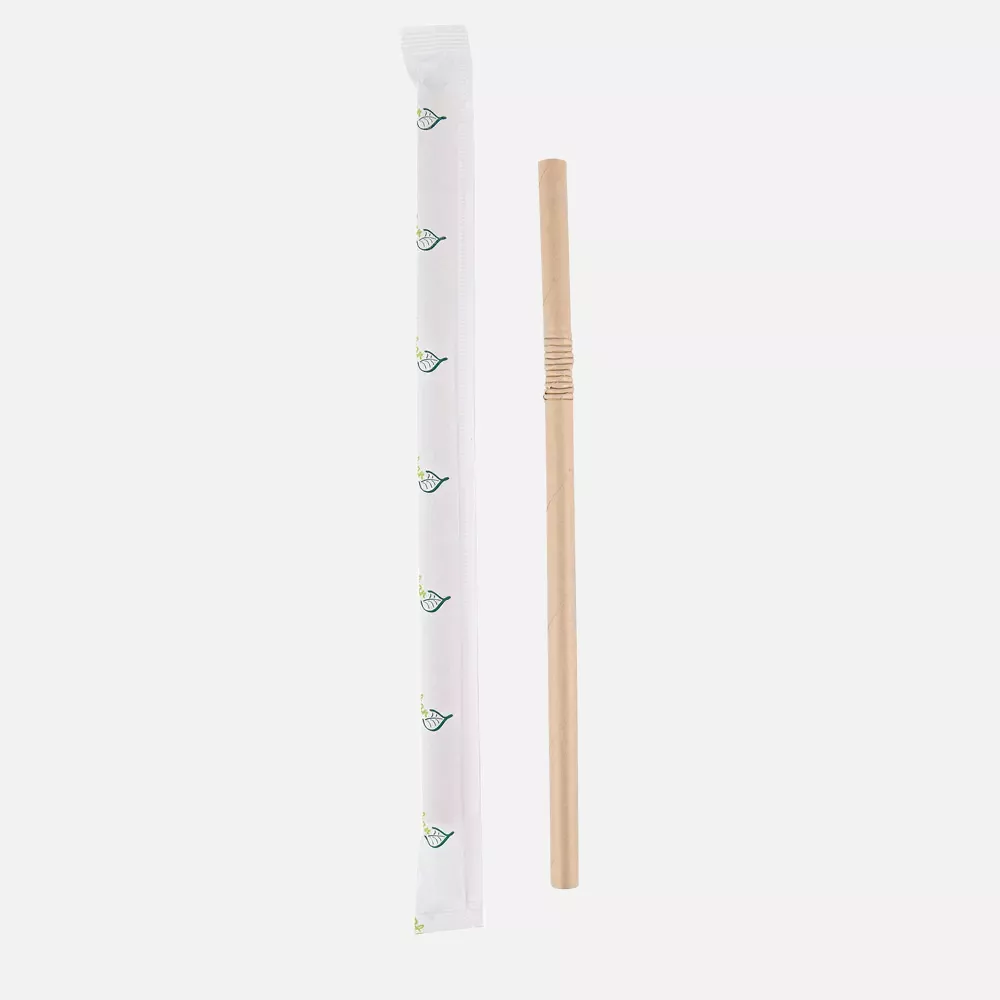 NATUREStar 421022, Flex Organic Paper Straws, FSC®-mix, ø 8 mm x 197 mm, Brown, image 1