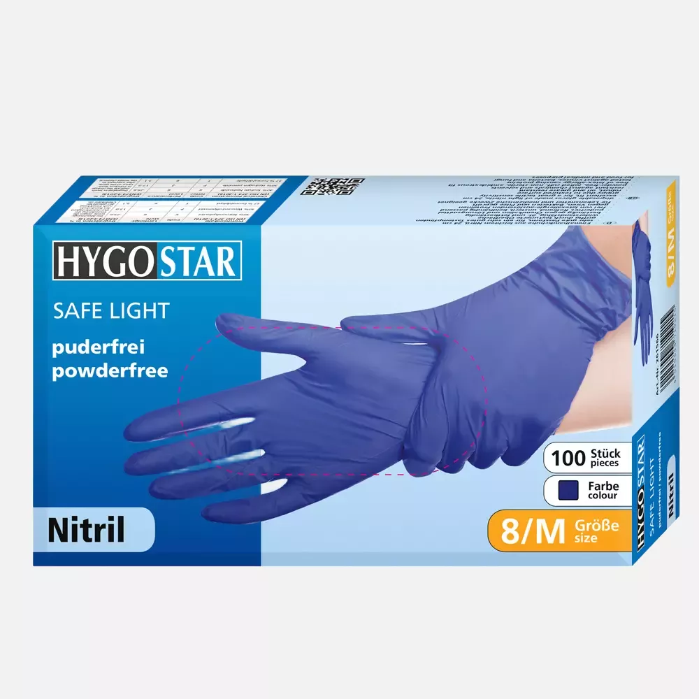 HygoStar 261066, Safe Light Nitrile Gloves, Powder-Free, image 2