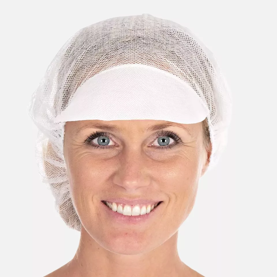 HygoStar 1289, Peaked Viscose Bouffant Caps, ø 48 cm, White, image 1, gallery thumbnail